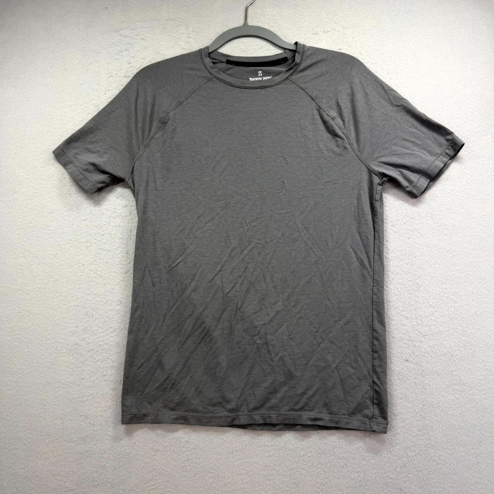 Tommy John T-Shirt Mens Small Smoky Gray Supima Cotton Crew Neck‎ Everyday Tee